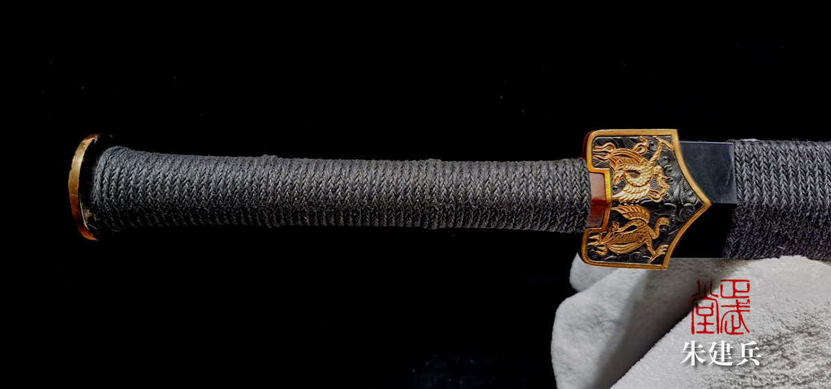 龙泉传统宝剑铸剑师大正武堂周正武作品鎏金四圣兽八面汉剑