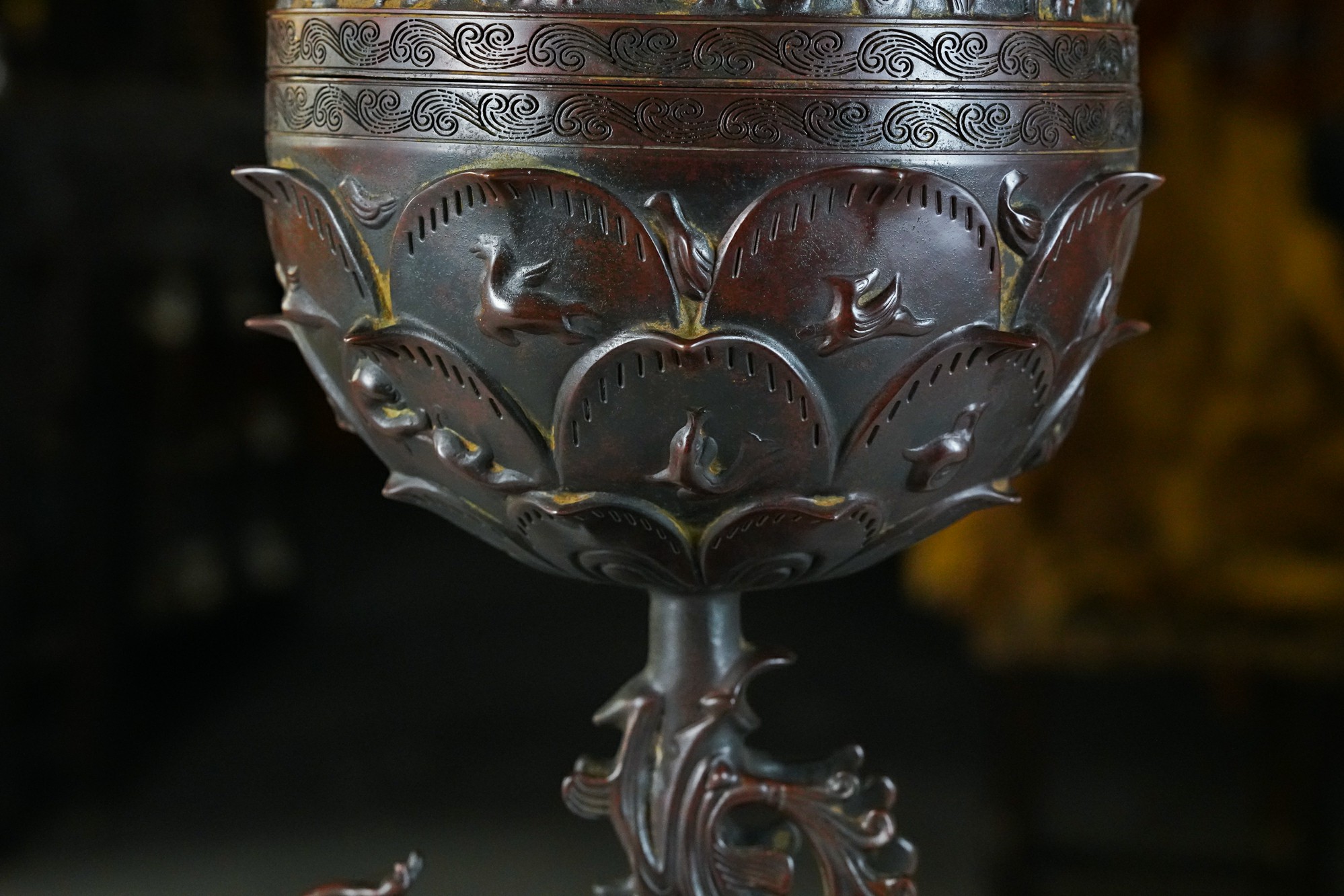 苏冠青宣德炉 百济博山炉大号