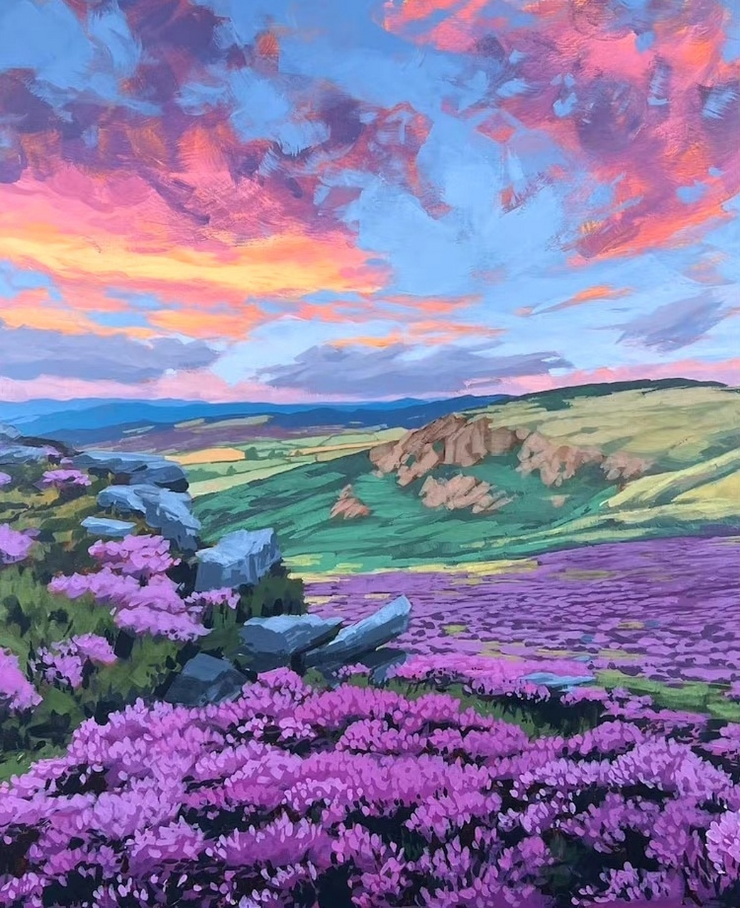 艺术家james musil风景绘画作品欣赏,以其独特的风格捕捉了天空云朵