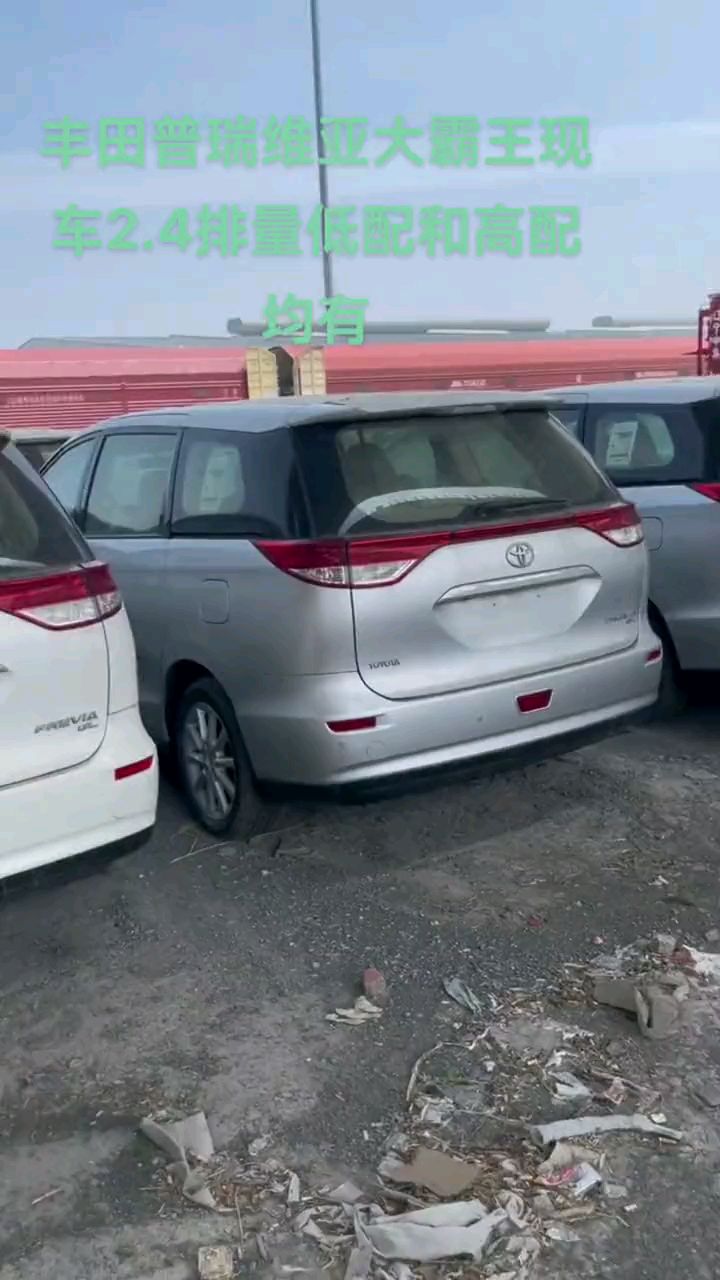 丰田大霸王普瑞维亚银色和白色