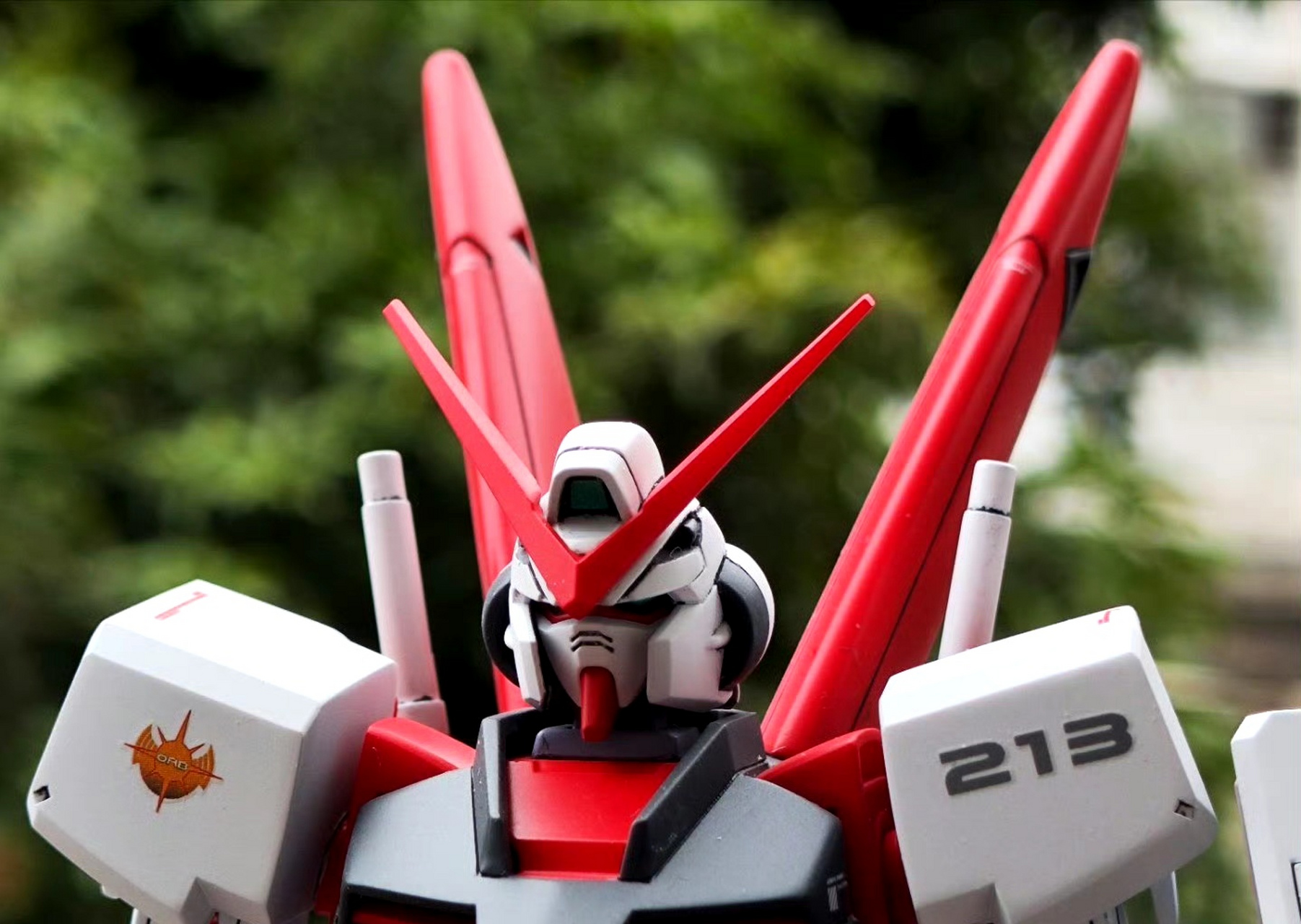 模型欣赏:机动战士高达seed hgce m1异端,该机是奥布联合酋长国研制的