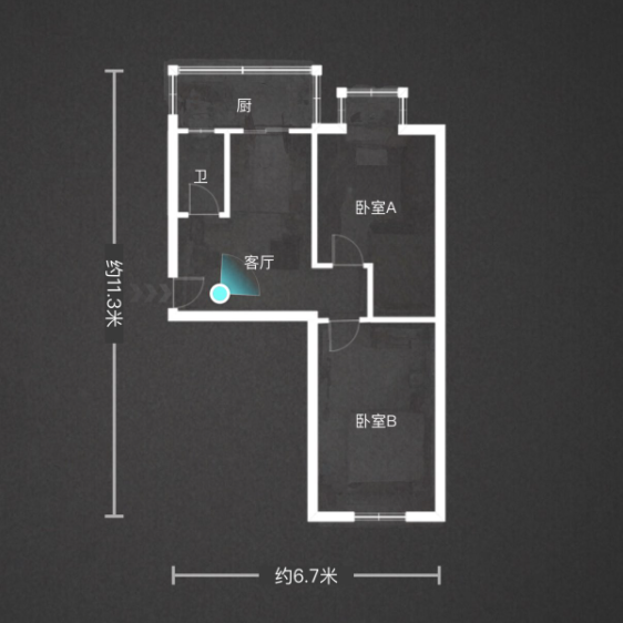 办公室刀把户型风水图片