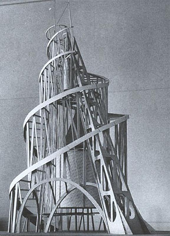 1919 年,构成主义建筑师弗拉基米尔·塔特林 (vladimir tatlin) 设计