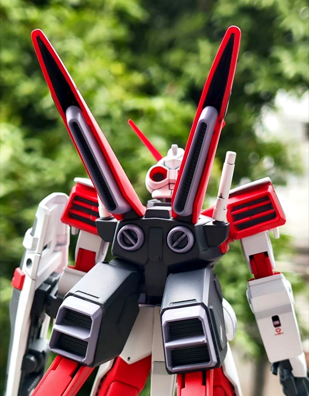 模型欣赏:机动战士高达seed hgce m1异端,该机是奥布联合酋长国研制的