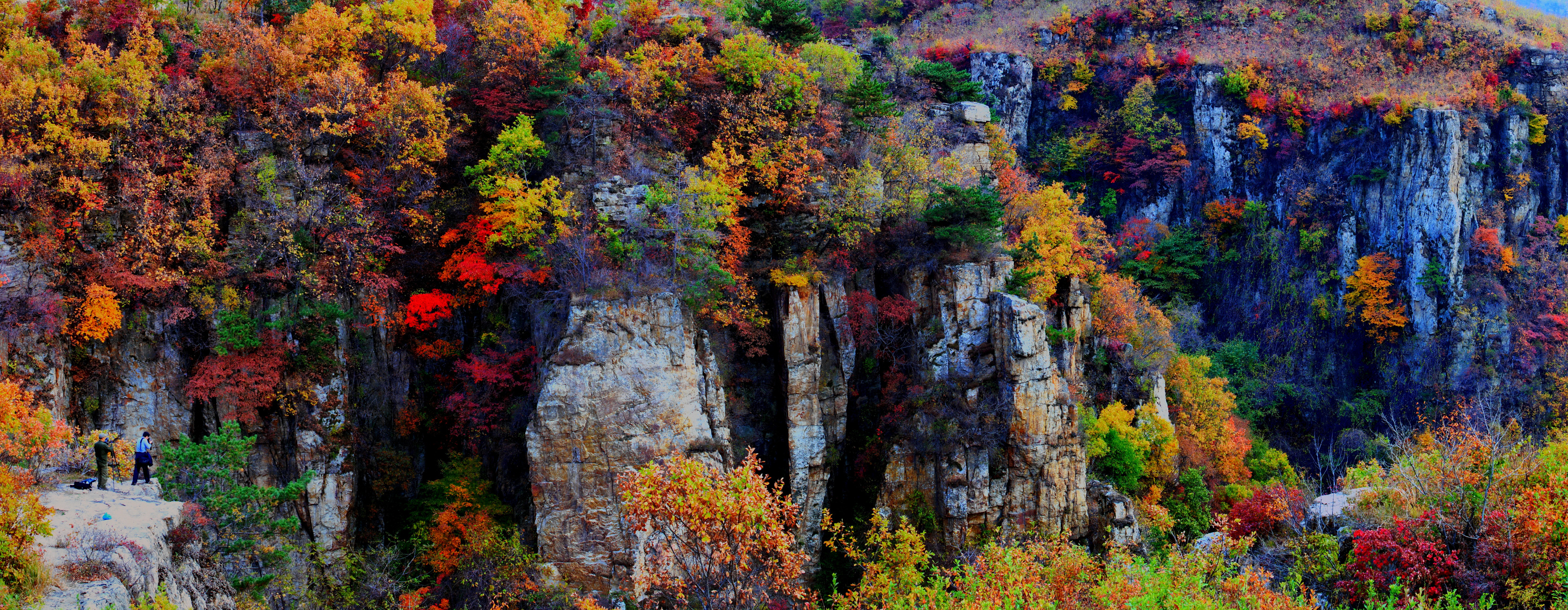 振兴新突破辽宁杠杠滴# 辽阳核伙沟景区景色分享