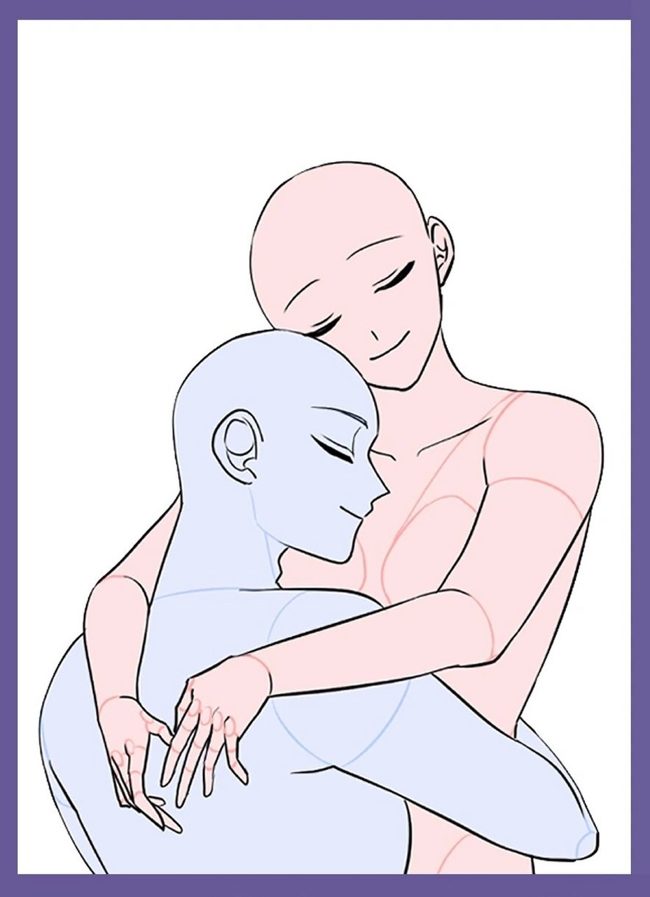 【双人绘画素材】拥你入怀  拥你入怀,感受那份独特的温度,仿佛整个