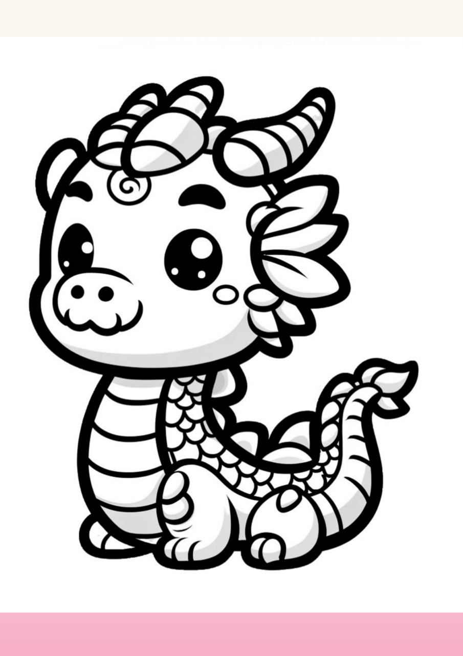 涂色本里的小龙们,它们不再是神秘莫测的存在,而是等待着小朋友们用