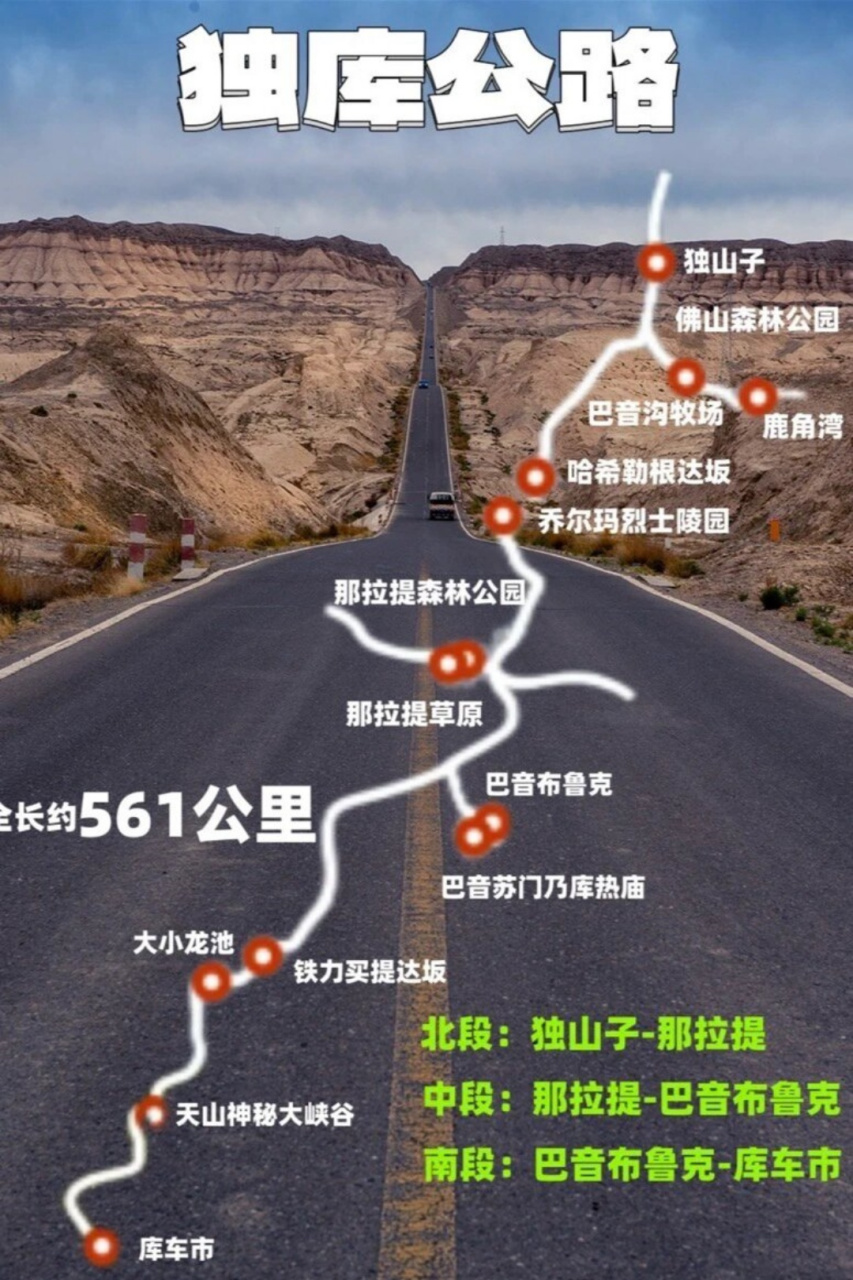 独库公路全程最新地图图片