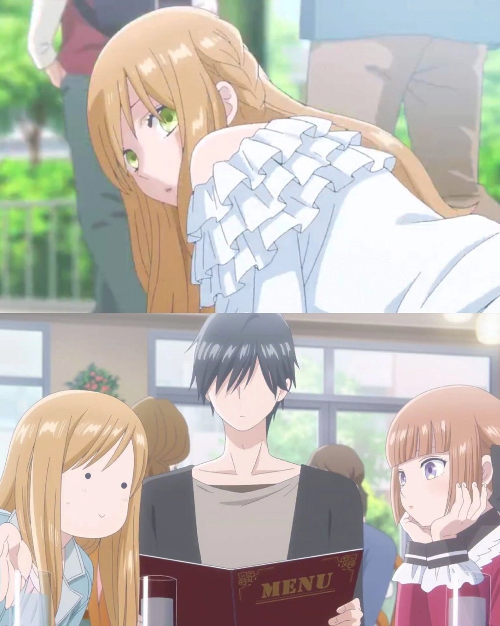 《和山田谈场lv999的恋爱》  这部动漫的故事背景设定在校园里,女大学