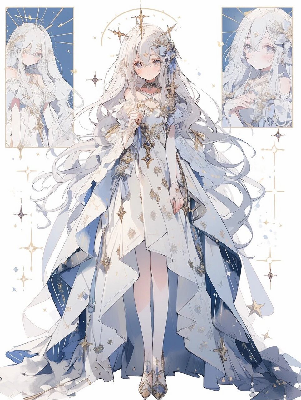 角色设计9|纯白圣女  96 立绘欣赏:今日为大家带来的是一位令人心醉