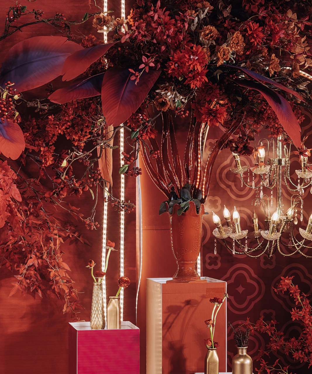 惊艳全场的红色系西式婚礼  9594一场惊艳全场的红色系西式婚礼