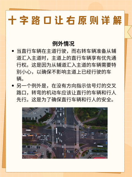 十字路口让右原则详解
