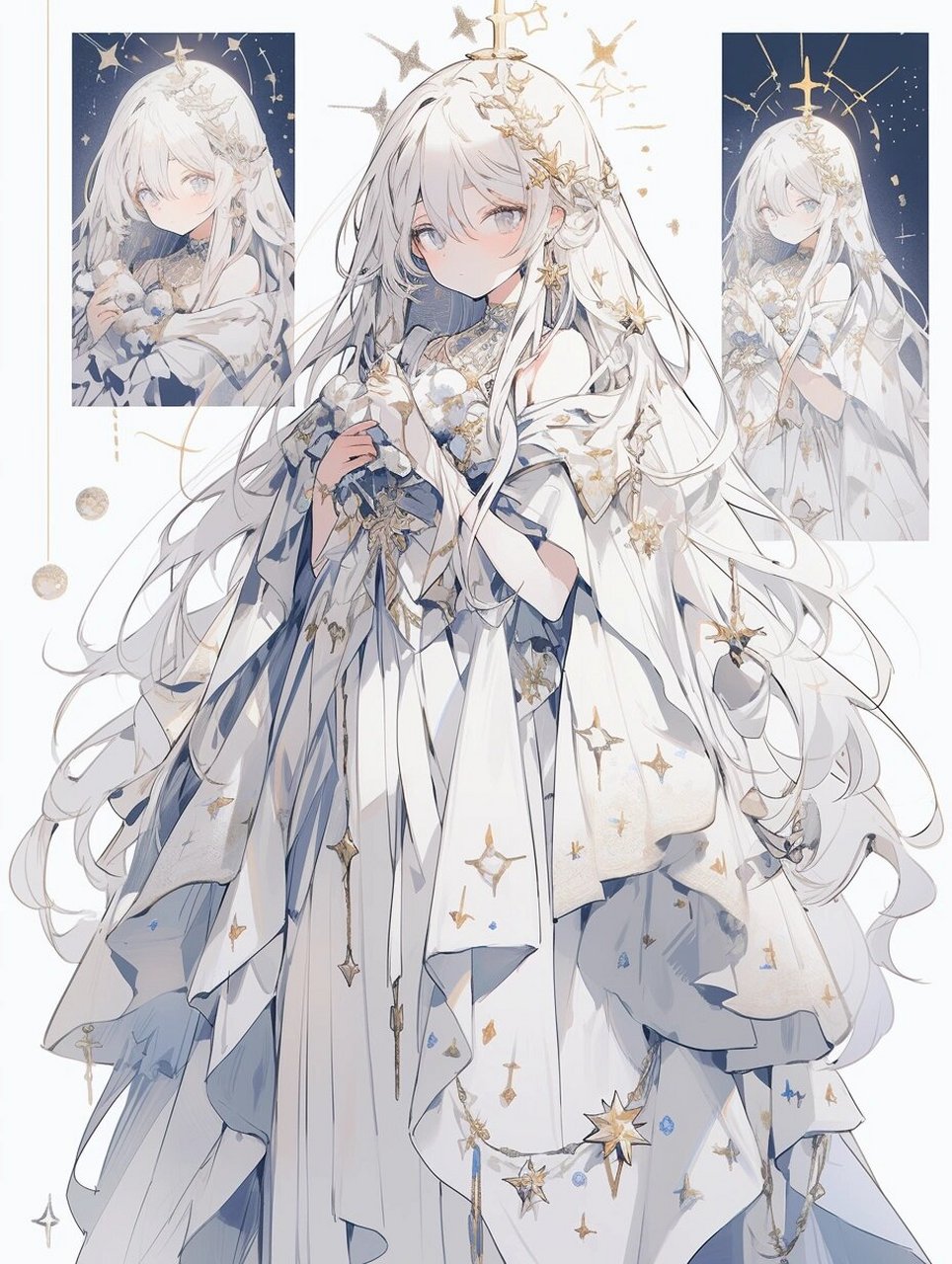 角色设计9|纯白圣女  96 立绘欣赏:今日为大家带来的是一位令人心醉