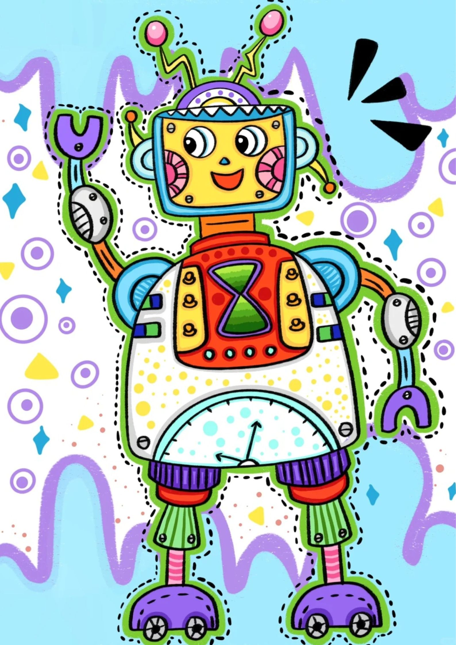 关于科技的绘画作品