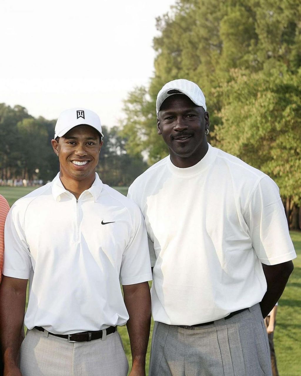 迈克尔·乔丹和泰格·伍兹一起打高尔夫球,2007 年