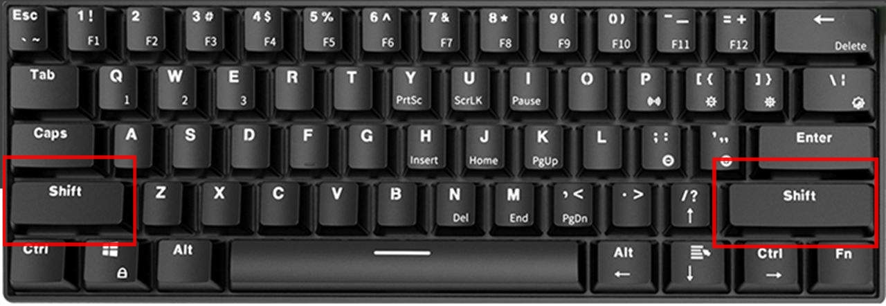 电脑键盘大小写切换按哪个键