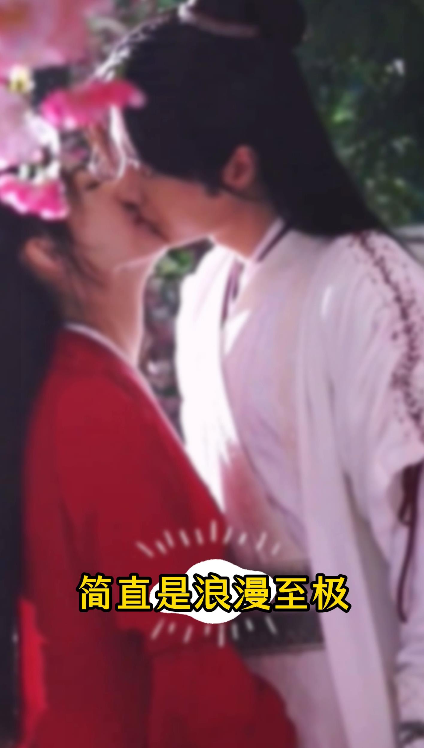 赵丽颖王一博演绎最浪漫桃花吻-度小视