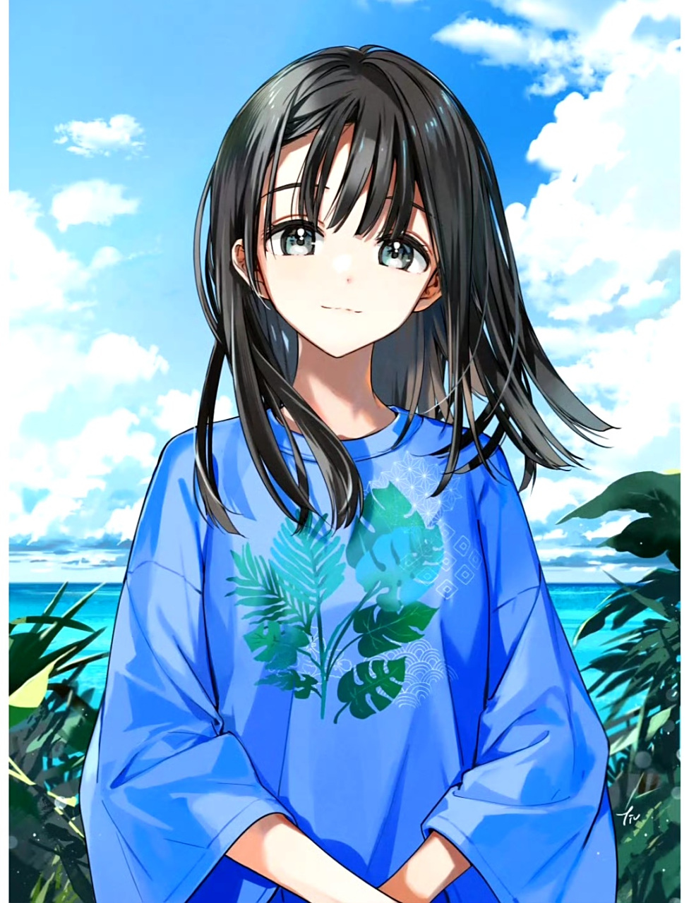 分享一组动漫人物插画作品,用绚丽的色彩描绘美丽可爱的少女角色,画面