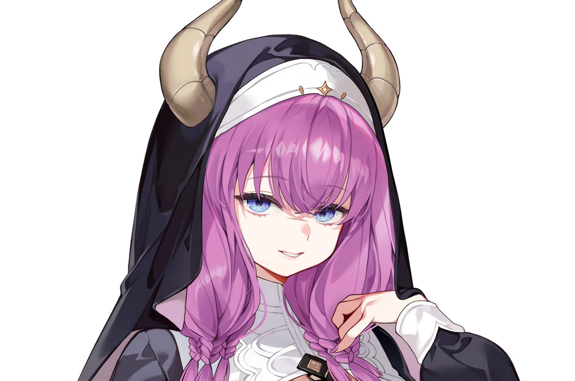 二次元# 穿上修女服的阿乌拉女士,这谁顶得住啊[二哈]twi:machi