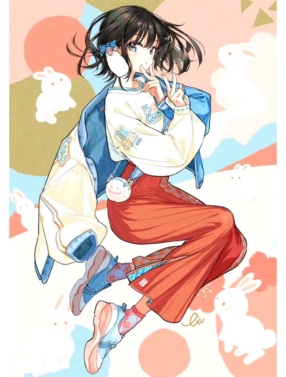 分享一组动漫人物插画作品,用绚丽的色彩描绘美丽可爱的少女角色,画面
