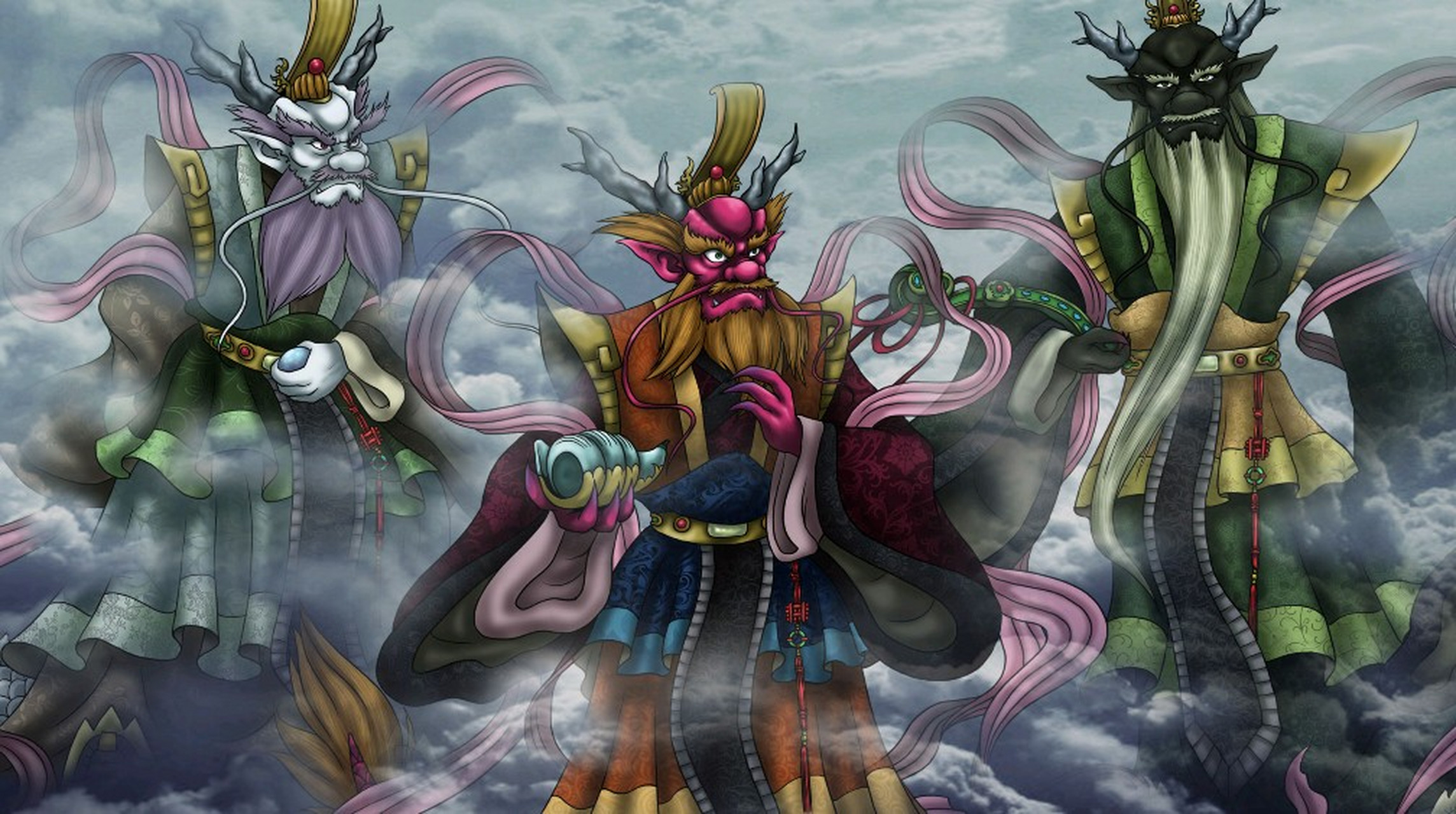 四海龙王统领整个龙族,负责人间的施云布雨,但是他们在天庭神仙中的