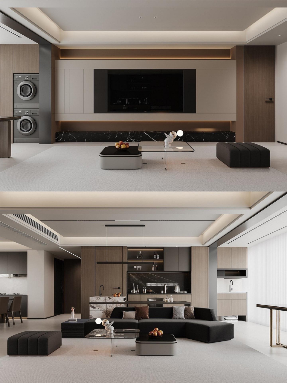 六款意式轻奢客厅背景墙设计合集.#家居装修