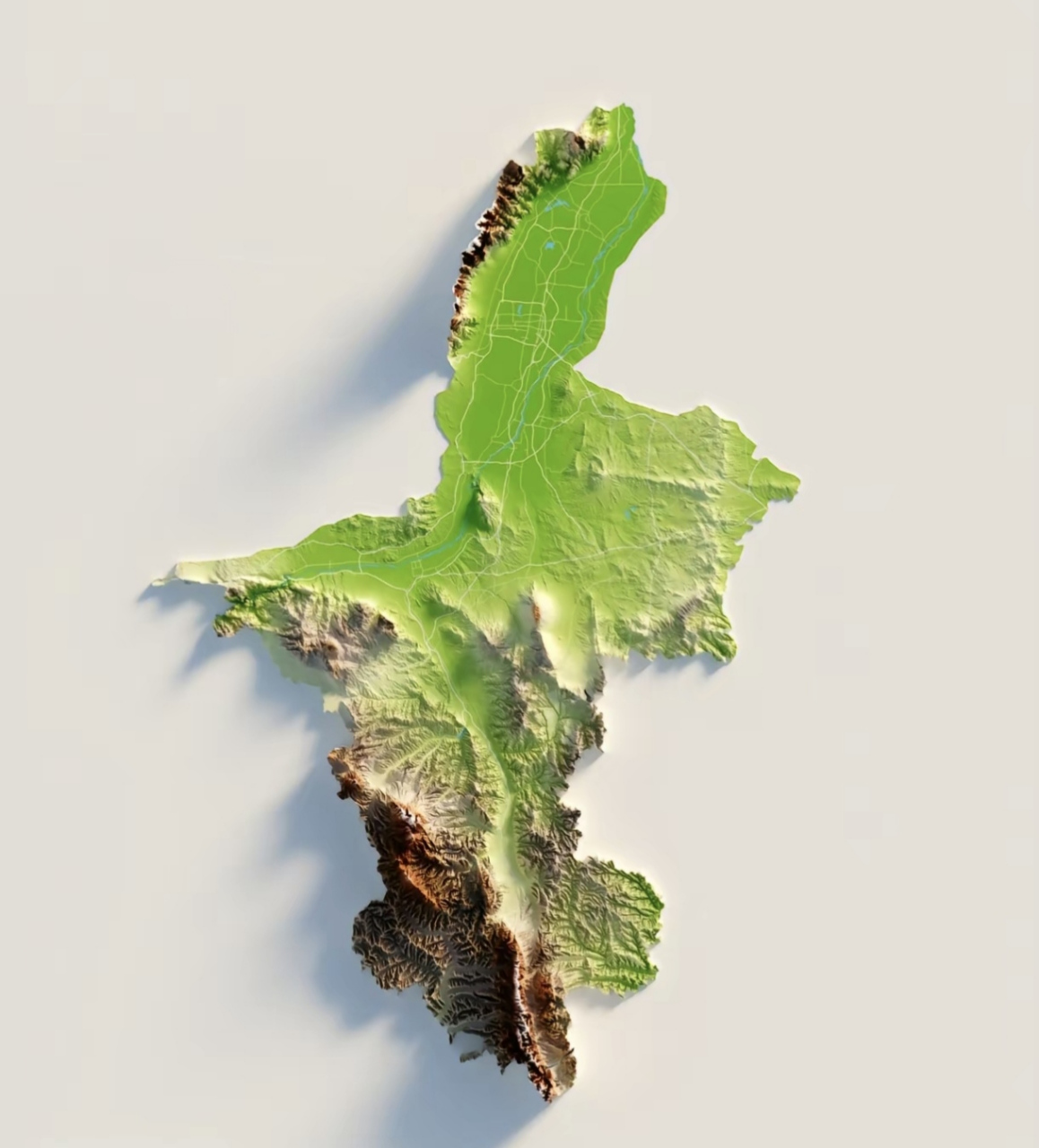 宁夏回族自治区海拔1100—1200米,地势从西南向东北逐渐倾斜.