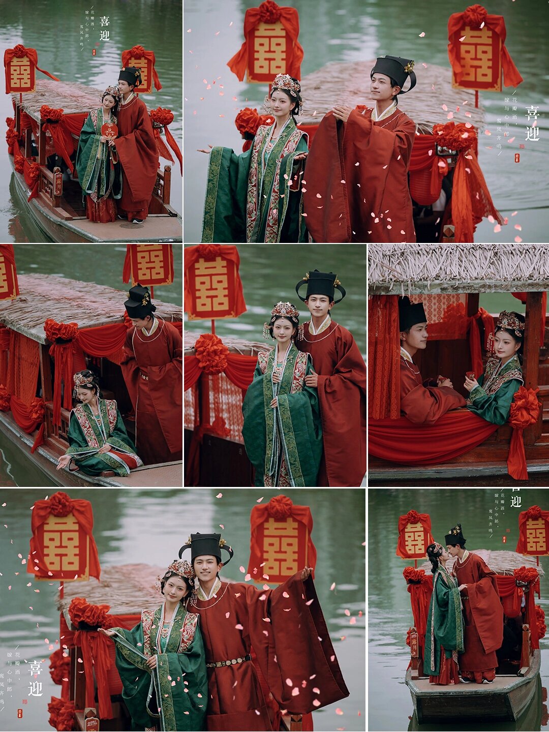 八组复古婚纱照风格合集   轻复古喜嫁婚纱照:仿佛穿越回那个充满喜气