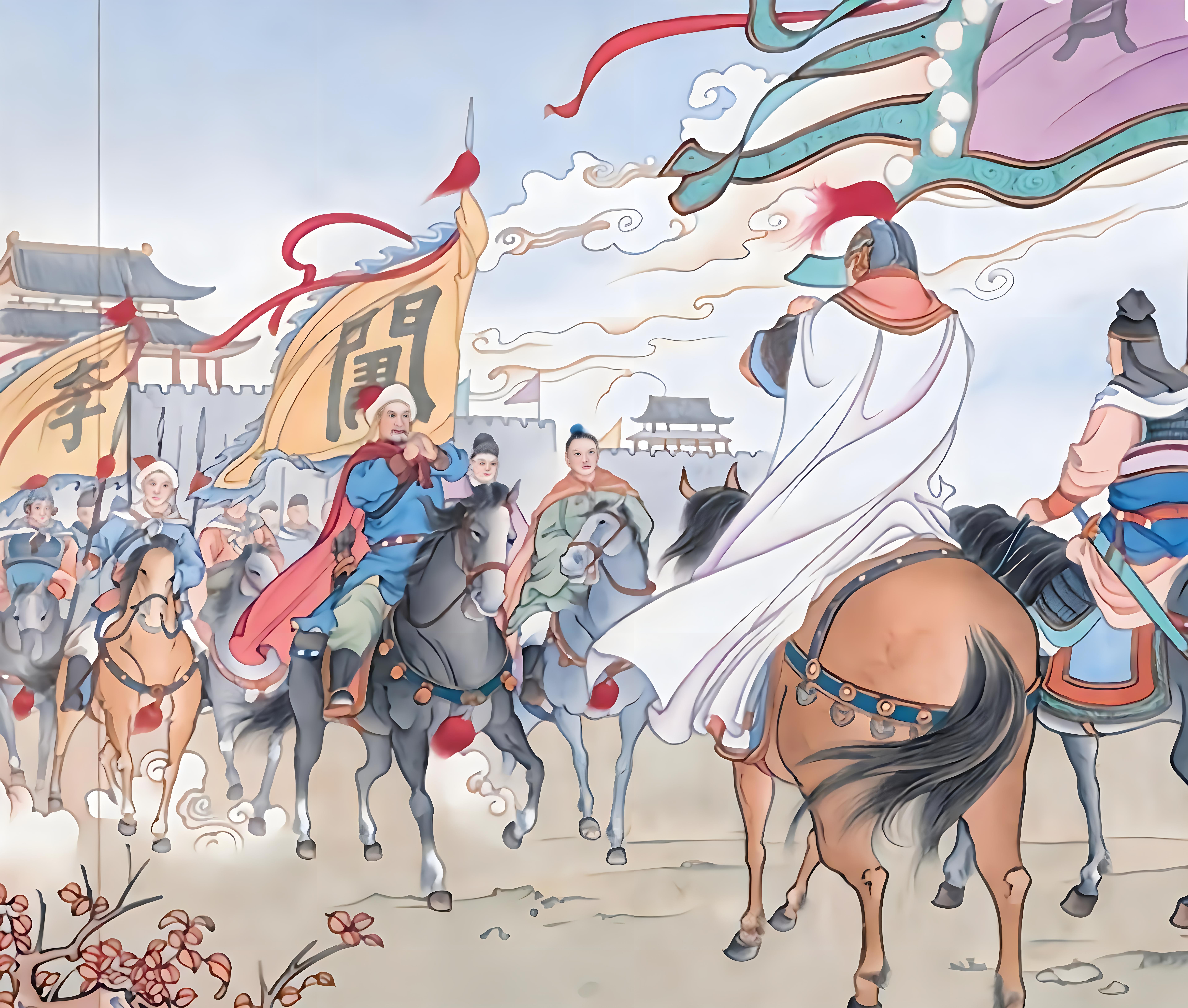 在中国历史上,李自成领导的农民起义军成功推翻明朝统治,却在与关外