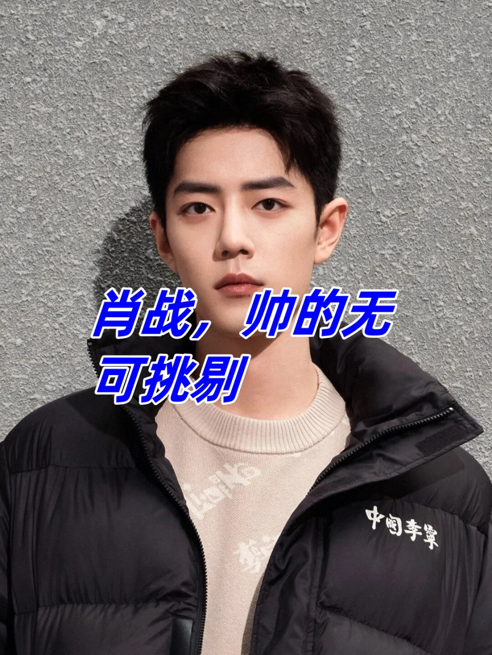 肖战,帅的无可挑剔