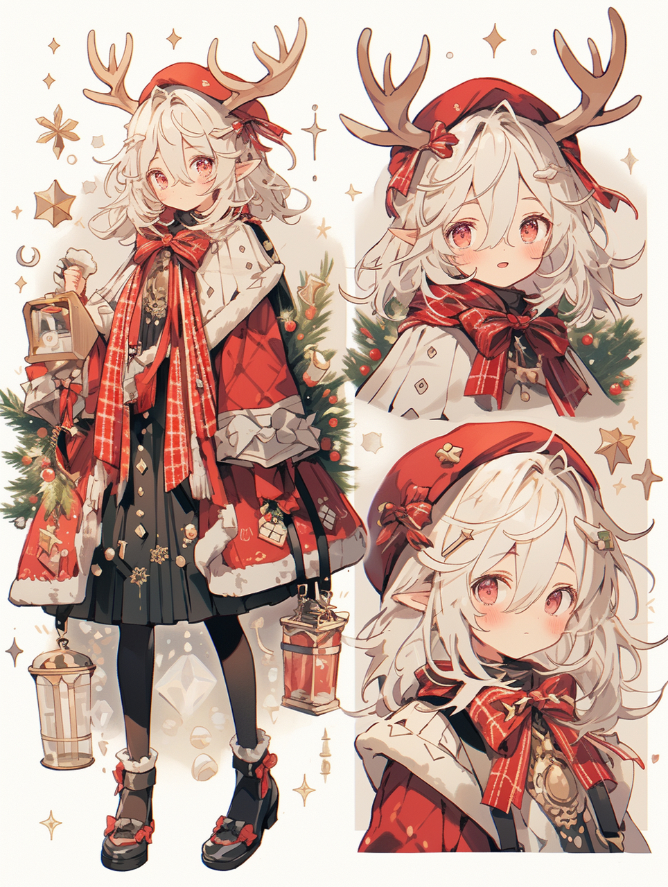 角色设计 圣诞麋鹿  🎨🔮 在这个充满欢乐和神秘的圣诞季节里,有
