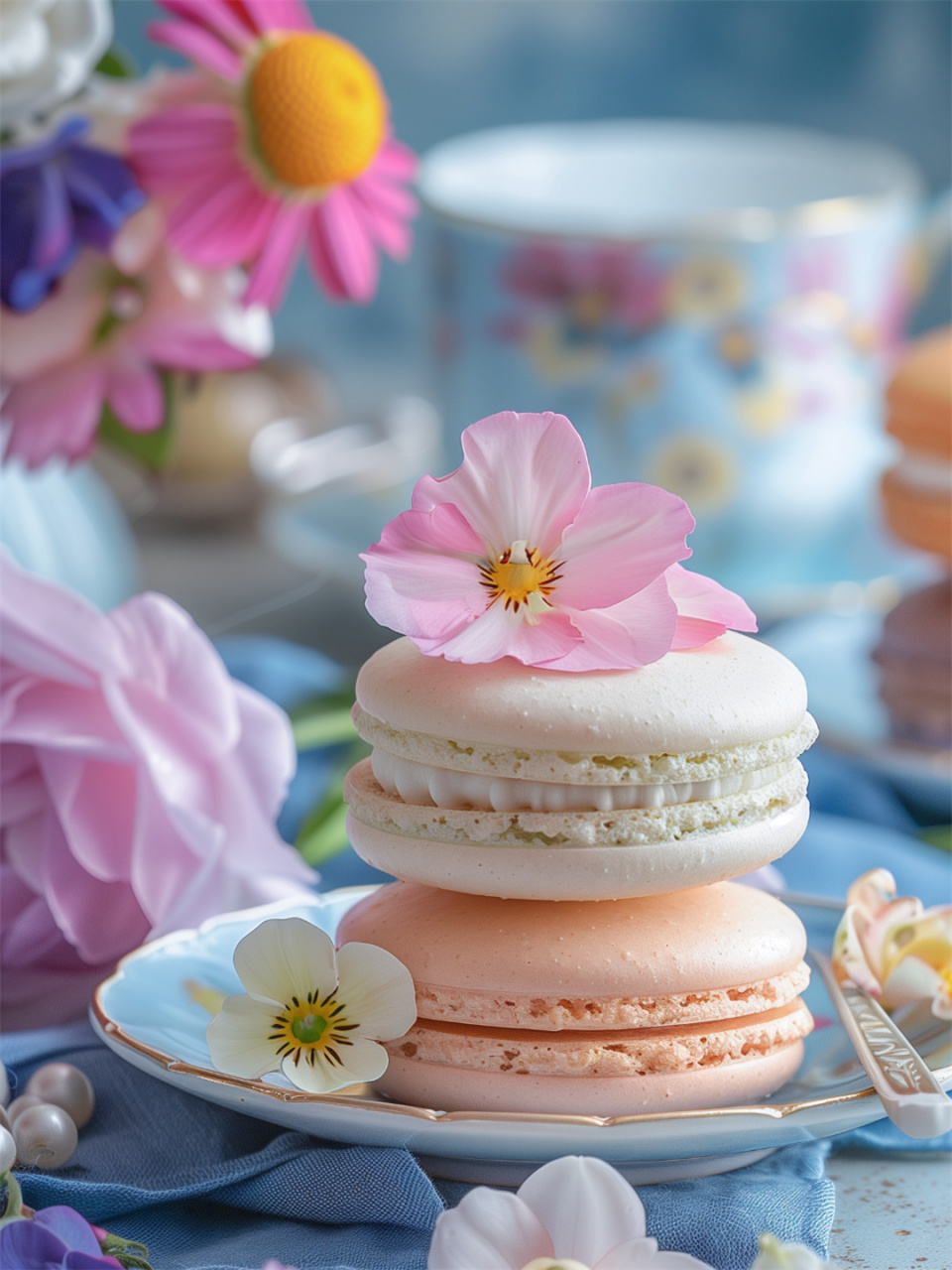 马卡龙特写拍摄  今天我要带你们一起探索马卡龙这个甜蜜陷阱的诱人之