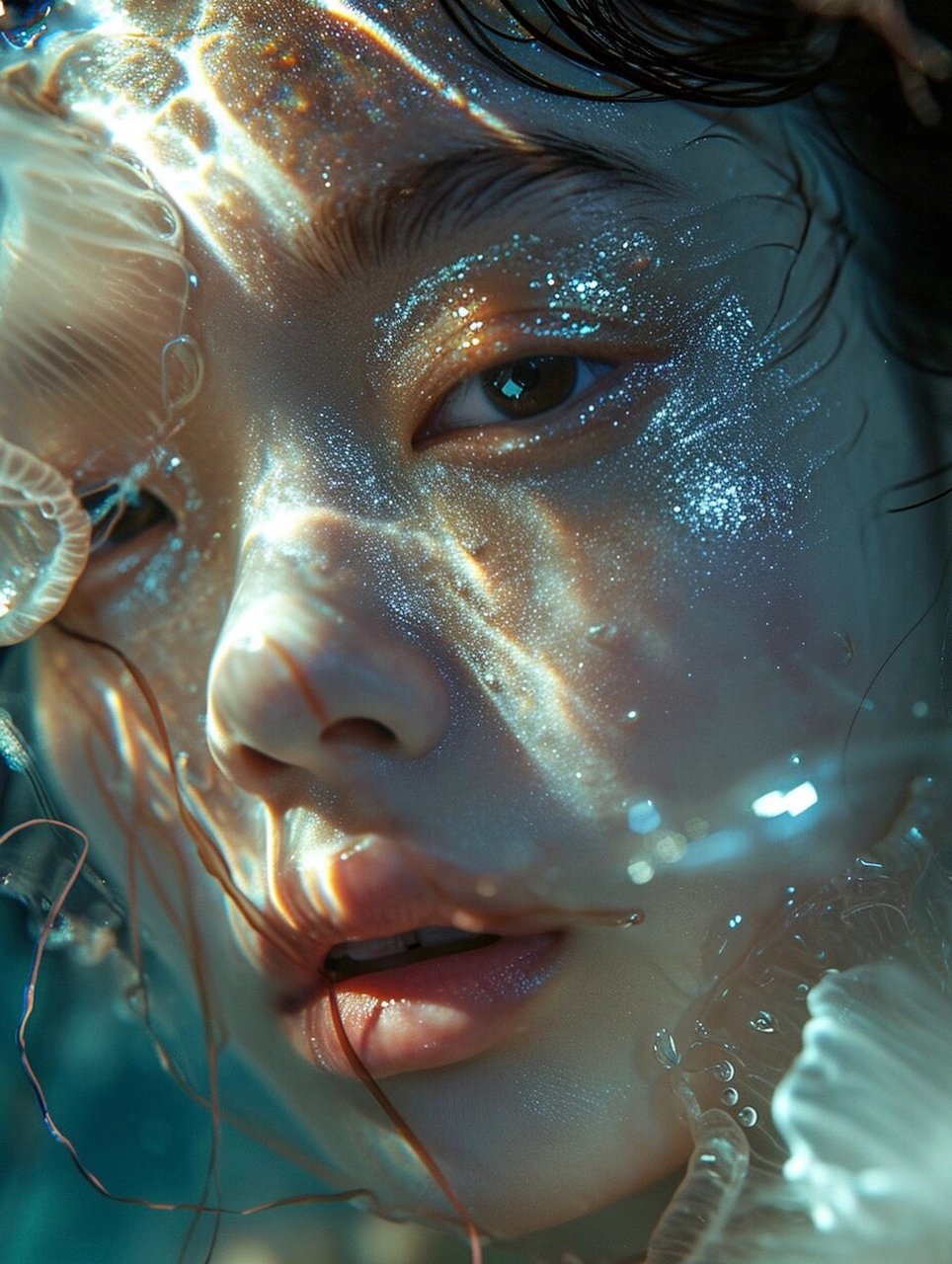 创意妆|爱惨这海洋给的梦幻氛围98  98 海洋,这片浩渺无垠的蔚蓝