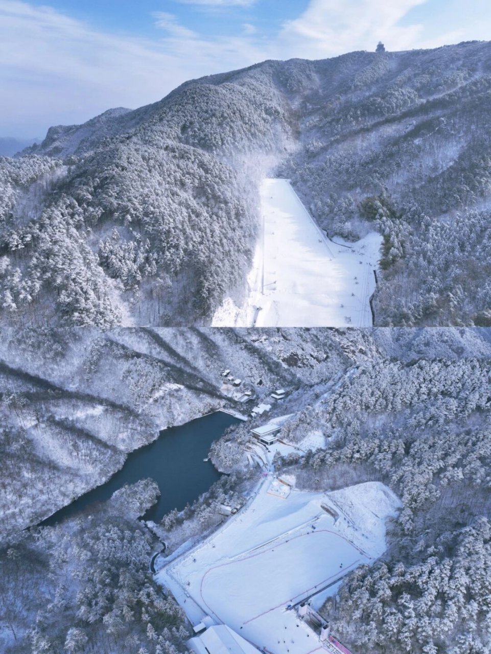 完了最后的雪天来大明山吧  最近,杭州迎来了难得的冬日雪景7615