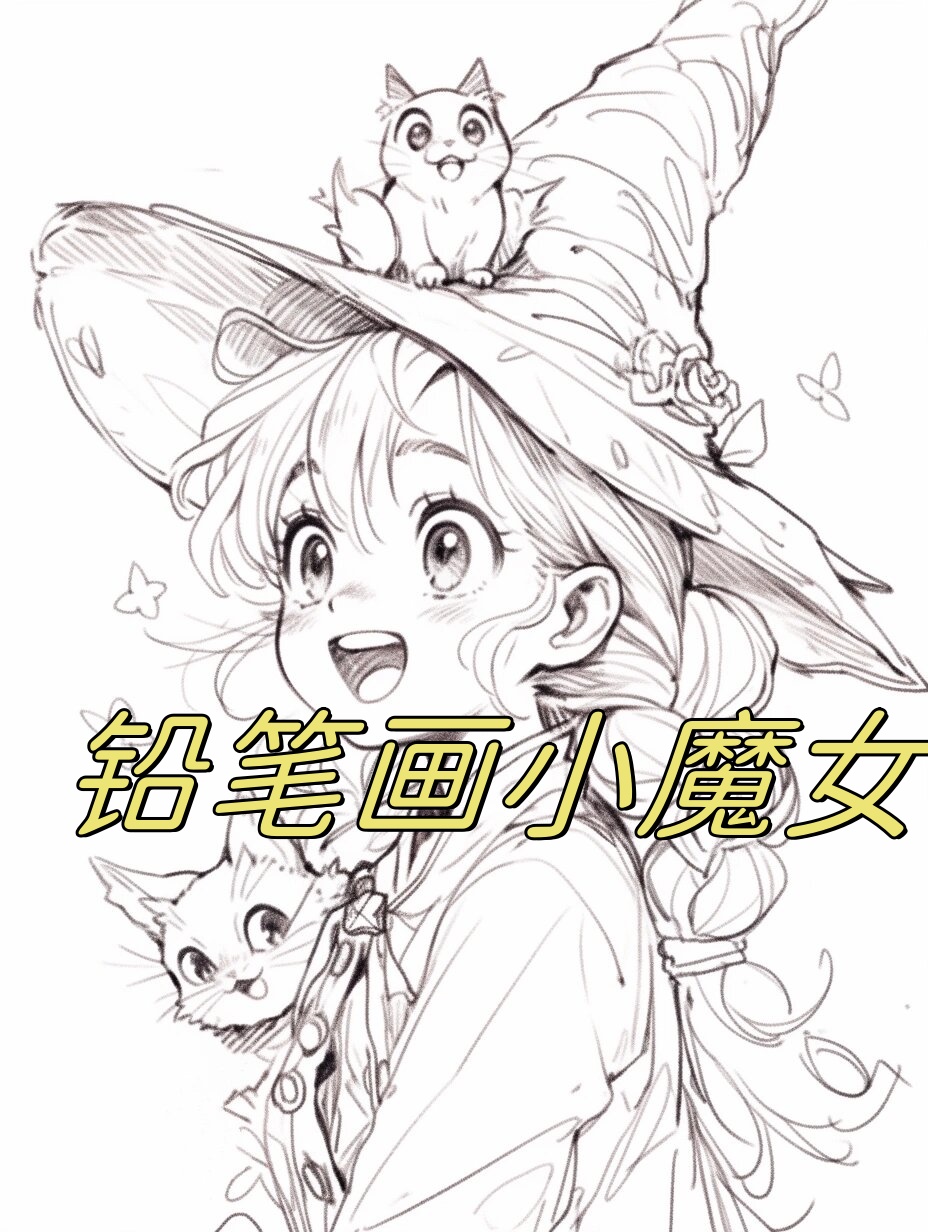 小魔女 可爱 画一张可爱的画应该叫什么魔法帽画法女魔法简笔画好看的