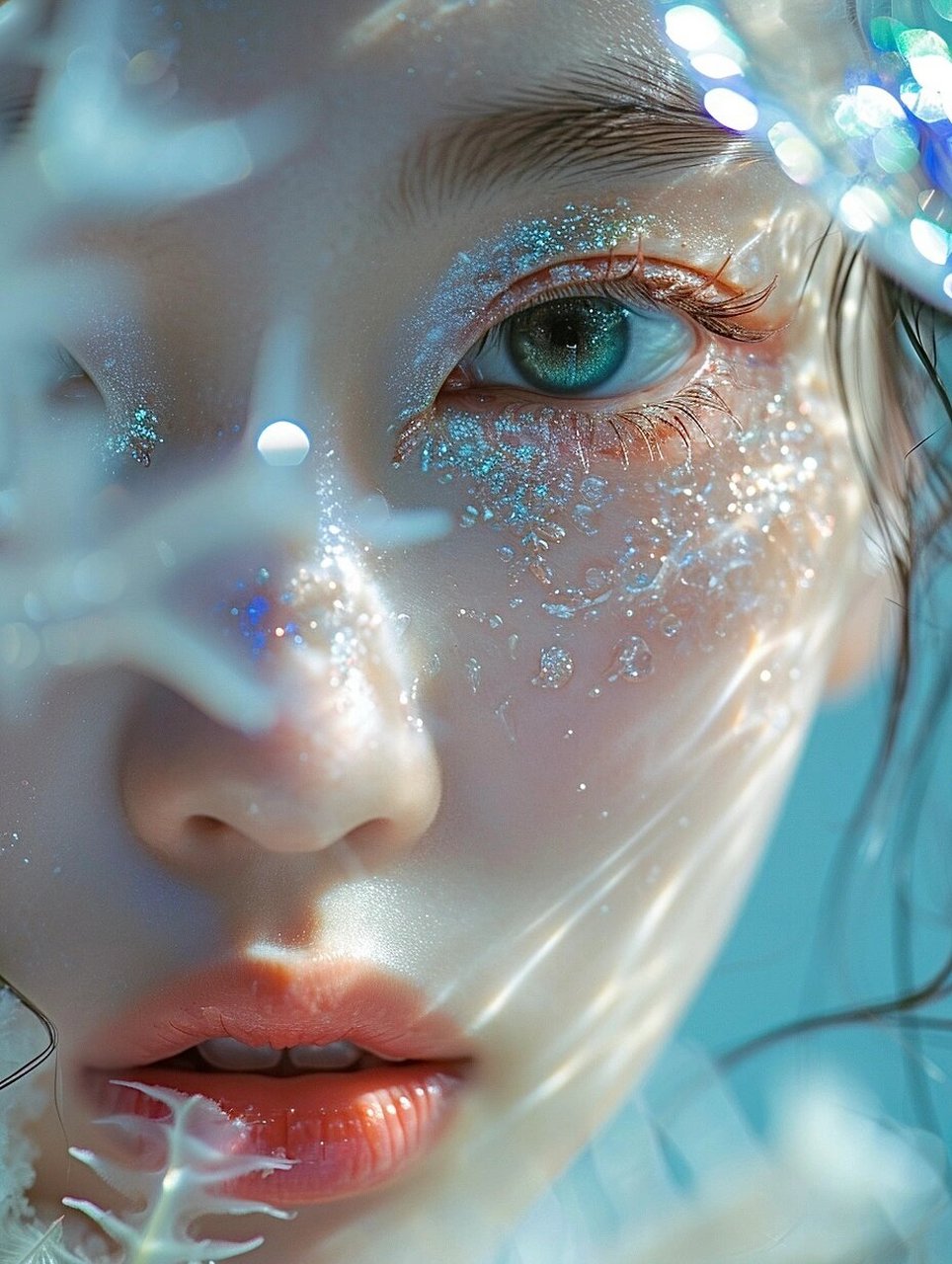 创意妆|爱惨这海洋给的梦幻氛围98  98 海洋,这片浩渺无垠的蔚蓝