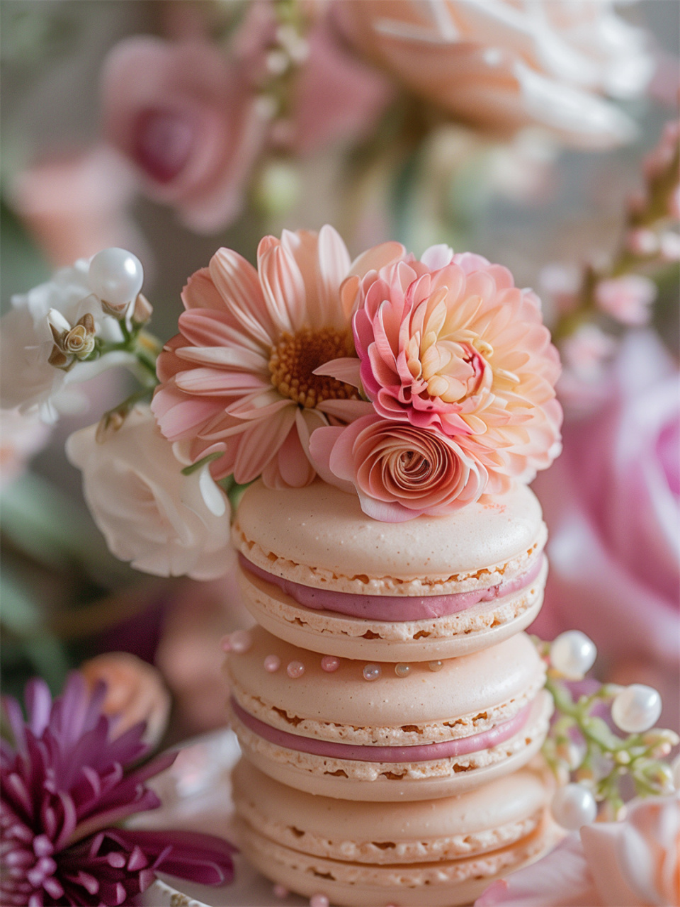 马卡龙特写拍摄  今天我要带你们一起探索马卡龙这个甜蜜陷阱的诱人之