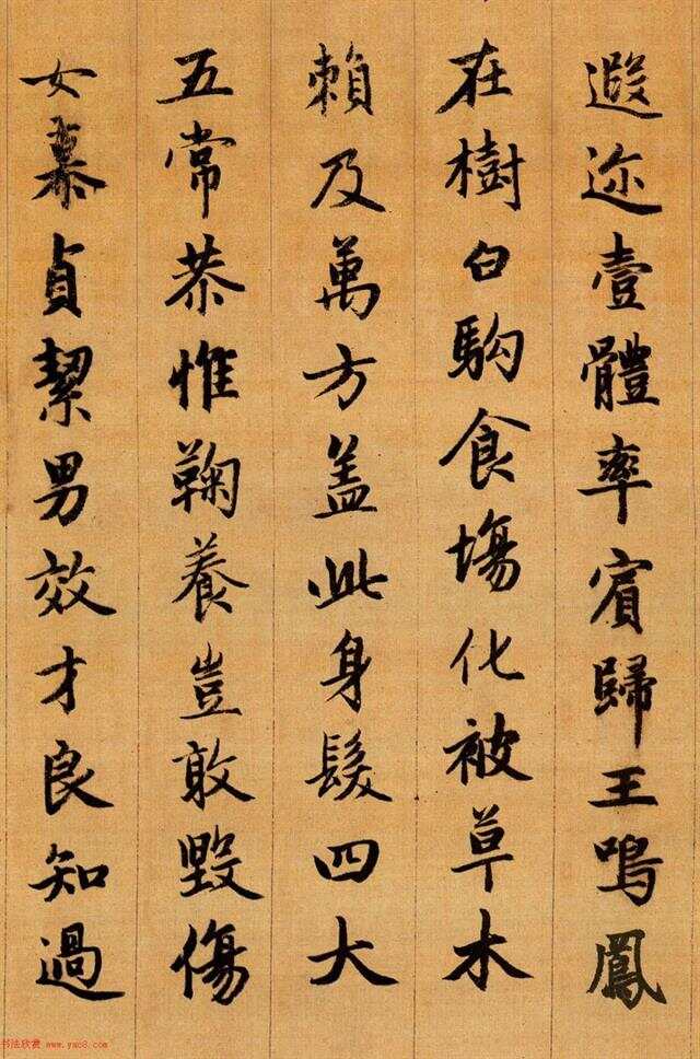 赵孟行书《千字文》高清字帖