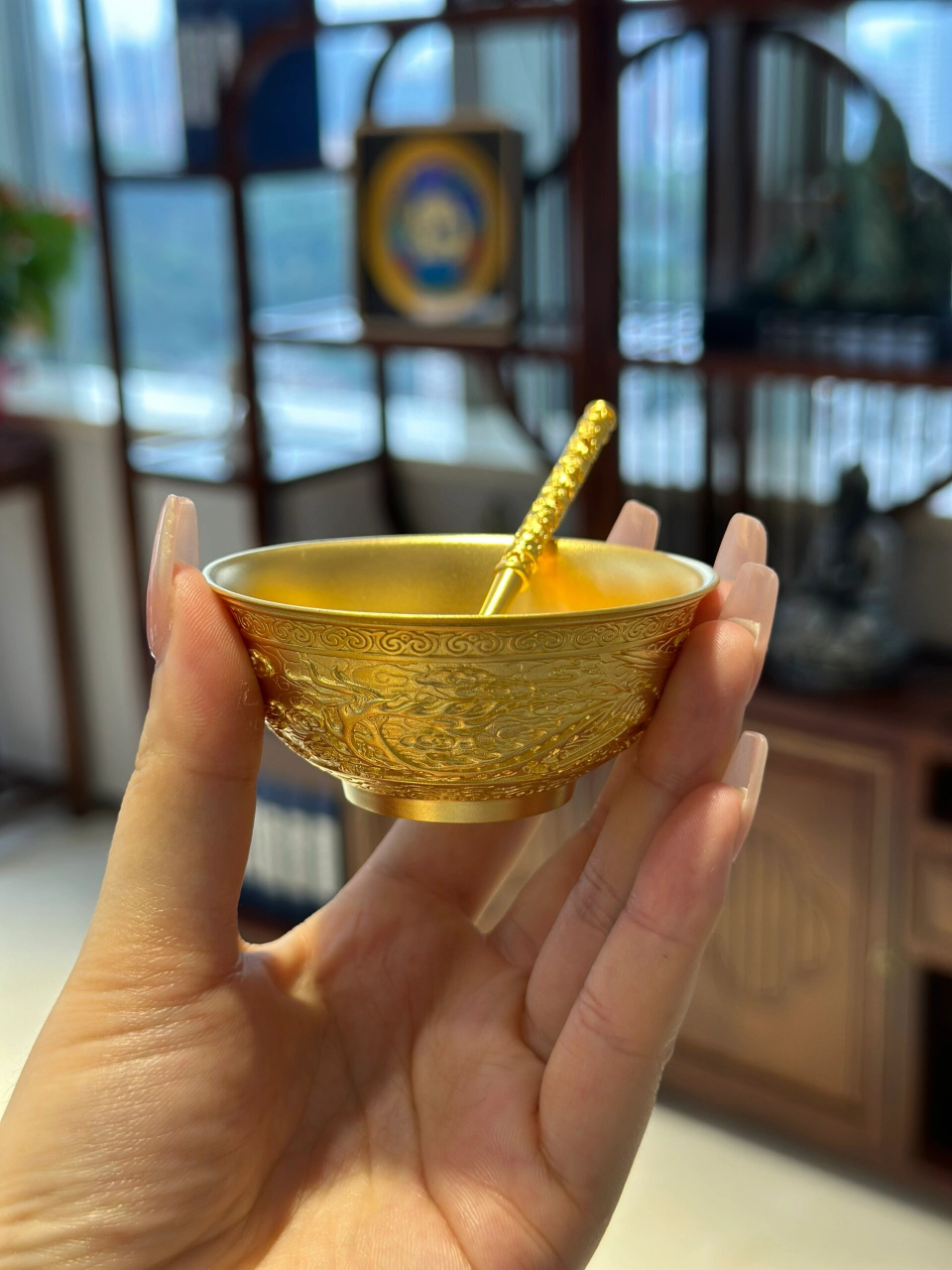 用它盛满幸福快乐 送你一只黄金碗,盛满平安与健康!