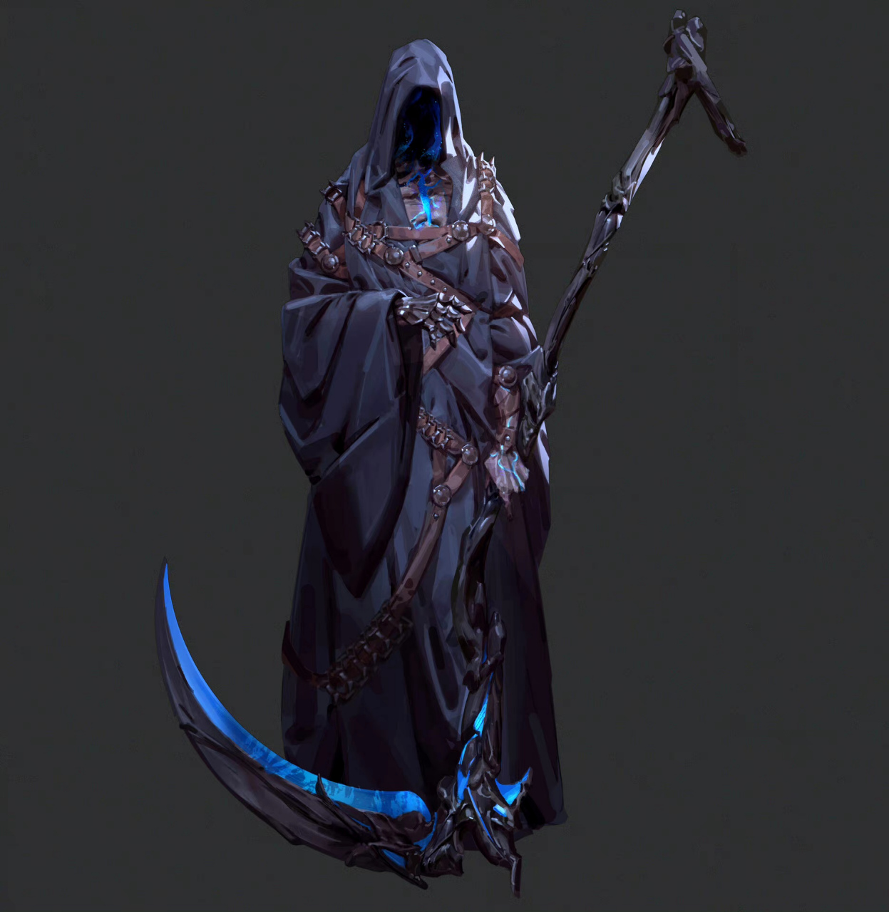 画师sun man绘制的一组以"夜行者"为主题的绘画作品,描绘了夜间出没的