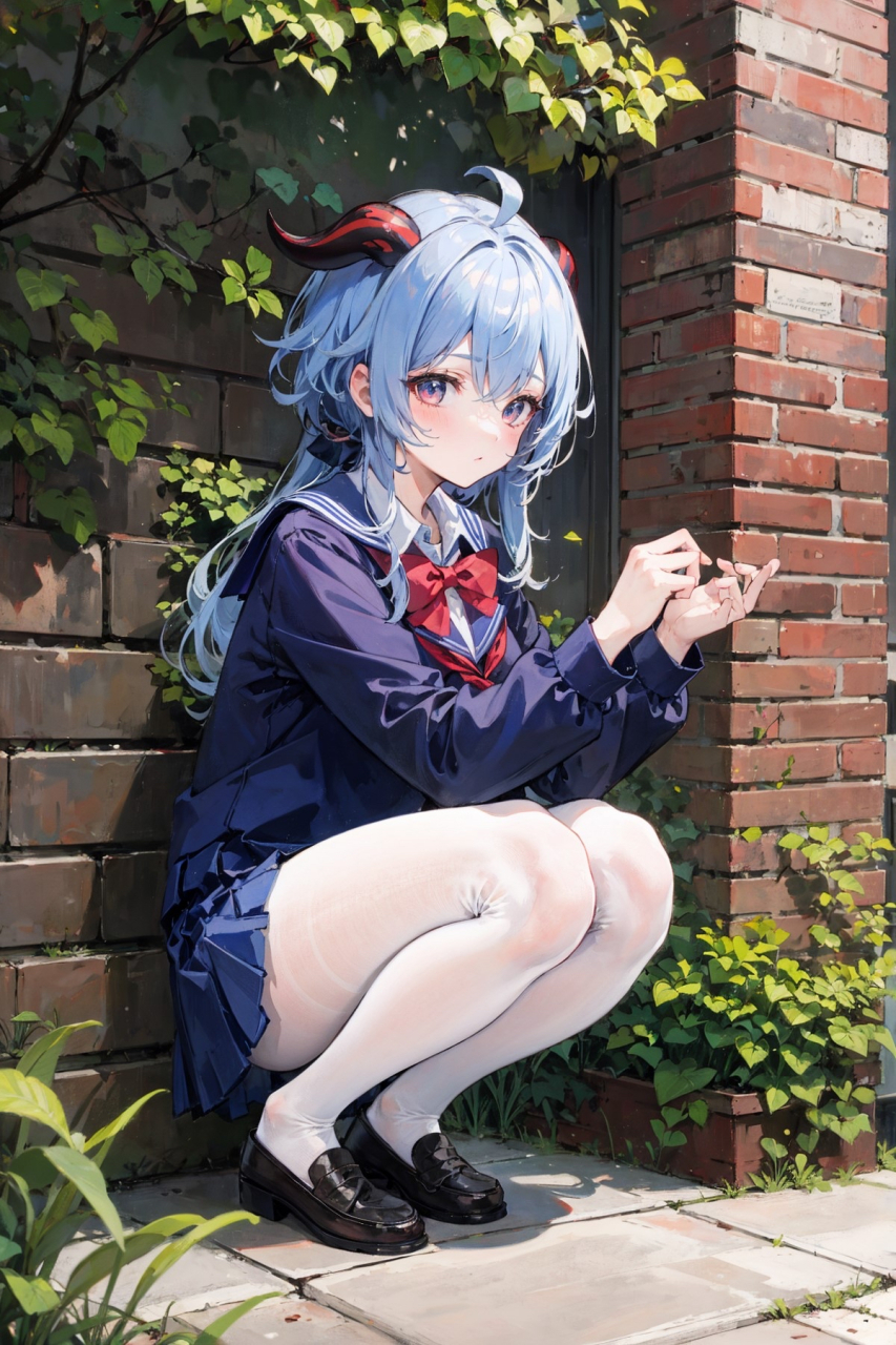 原神甘雨的校服好看吗?#原神甘雨# #甘雨# #原神创作者激励计划