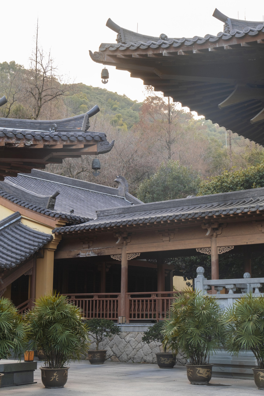 99温州西山上有一景山公园,园内有一座浙南古刹,名为护国寺.