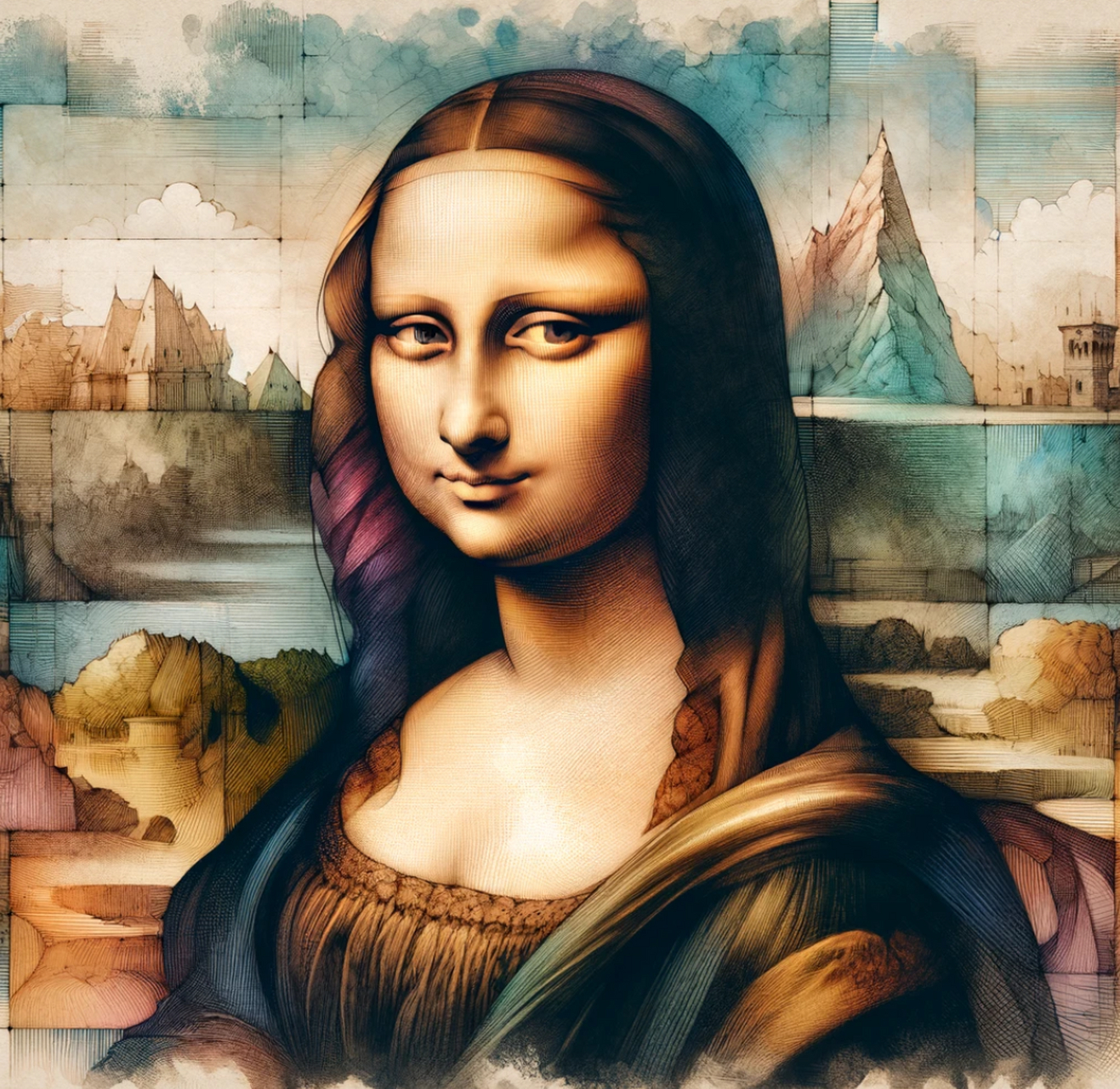 蒙娜丽莎的微笑是文艺复兴时期意大利画家达·芬奇创作的著名画作,背