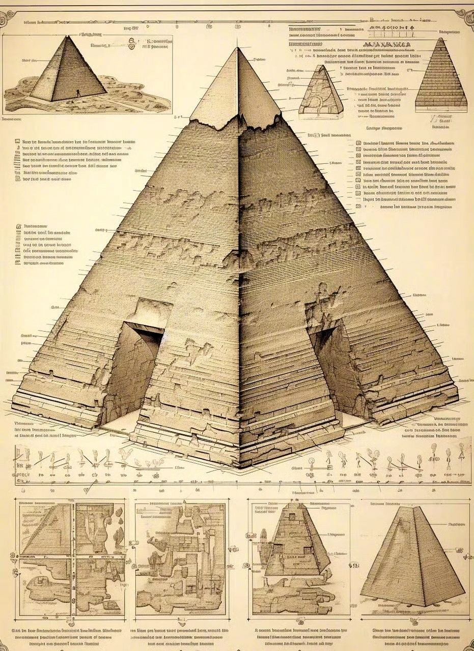 埃及金字塔建筑结构图片