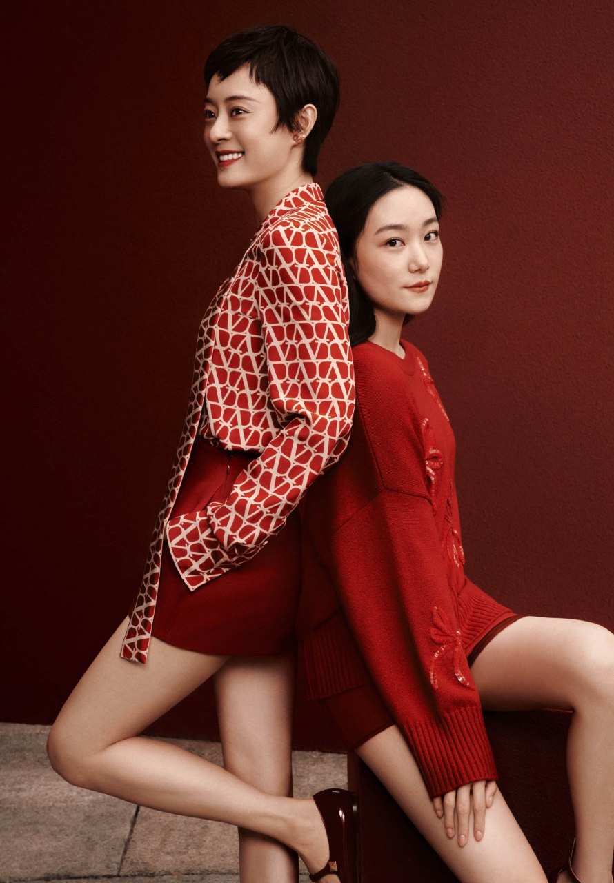 孙俪和妹妹孙艳的合照