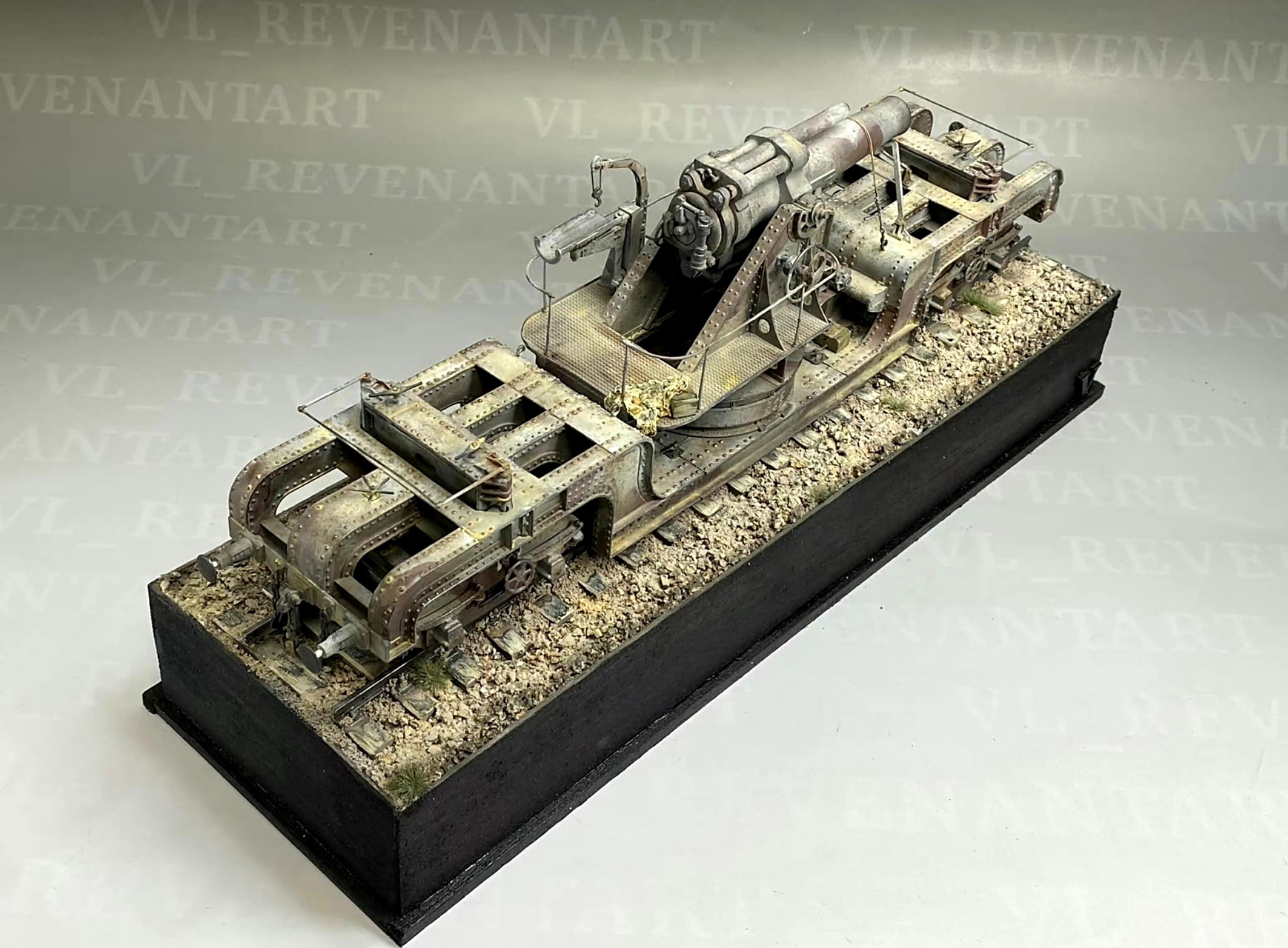 军模欣赏:d-models 1/35 英国陆军 12英寸 bl 马克1型榴弹炮,1915年