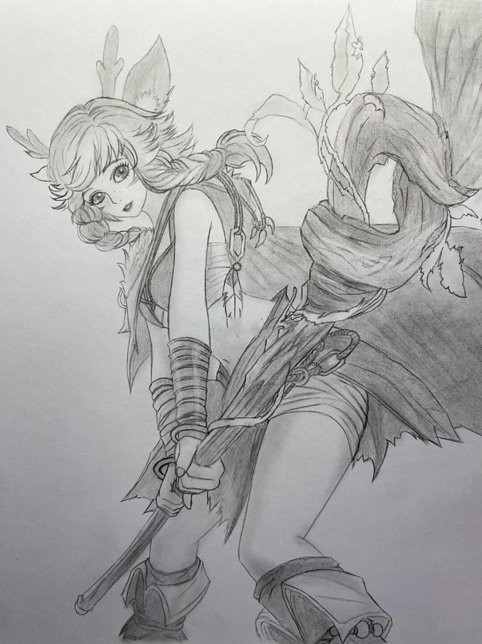 时间以来,我一直沉浸在绘画的世界里,努力勾勒着瑶瑶公主的每一个细节