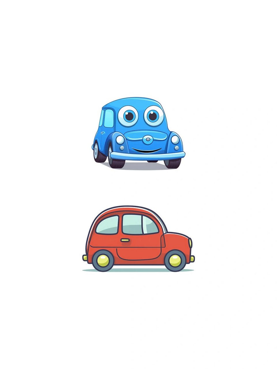 扁平化小汽车  扁平化小汽车🚗,真的是超级酷炫啊!