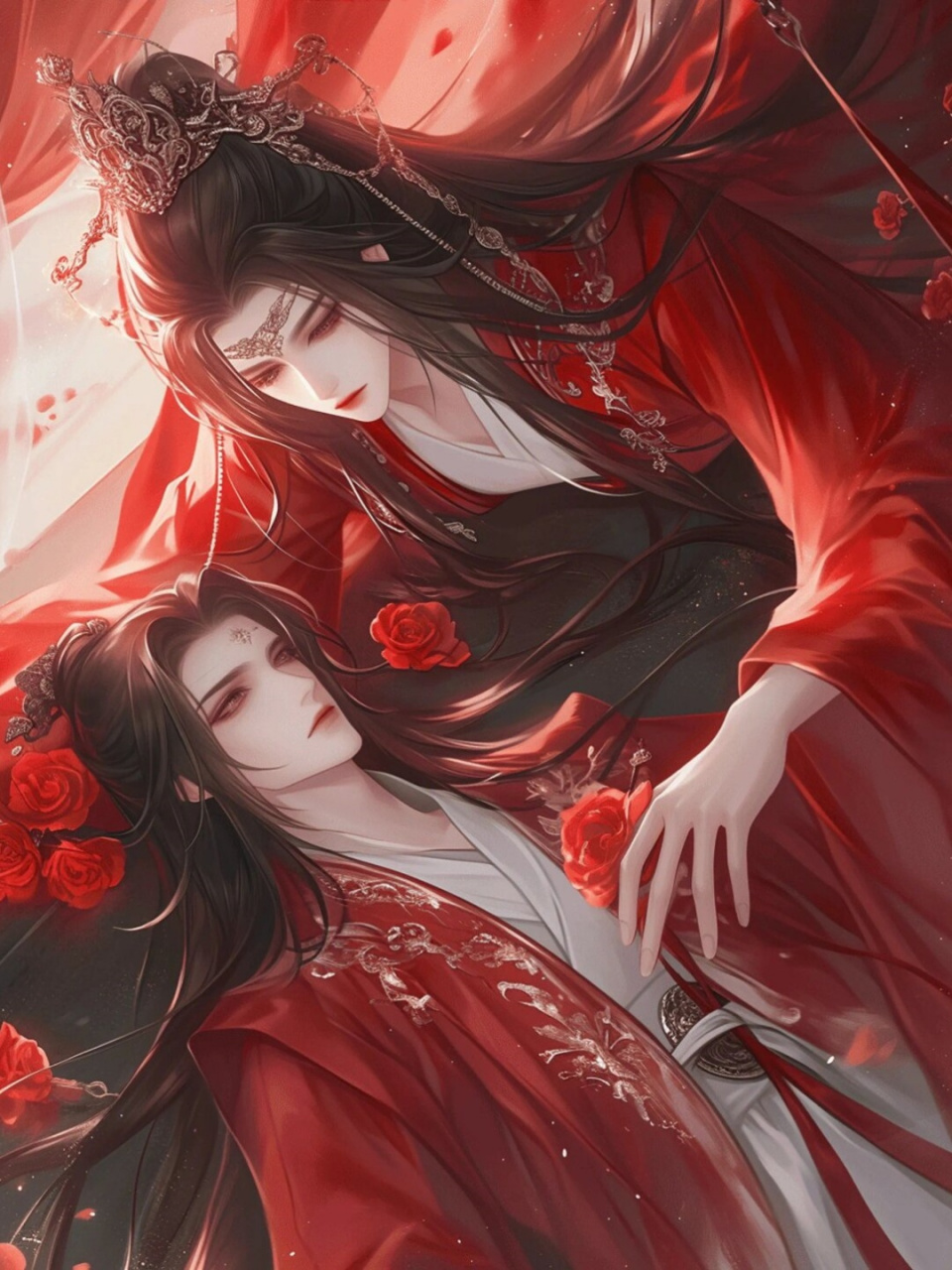 古风情侣素材  996978156998想象一下,月光下,一对身着