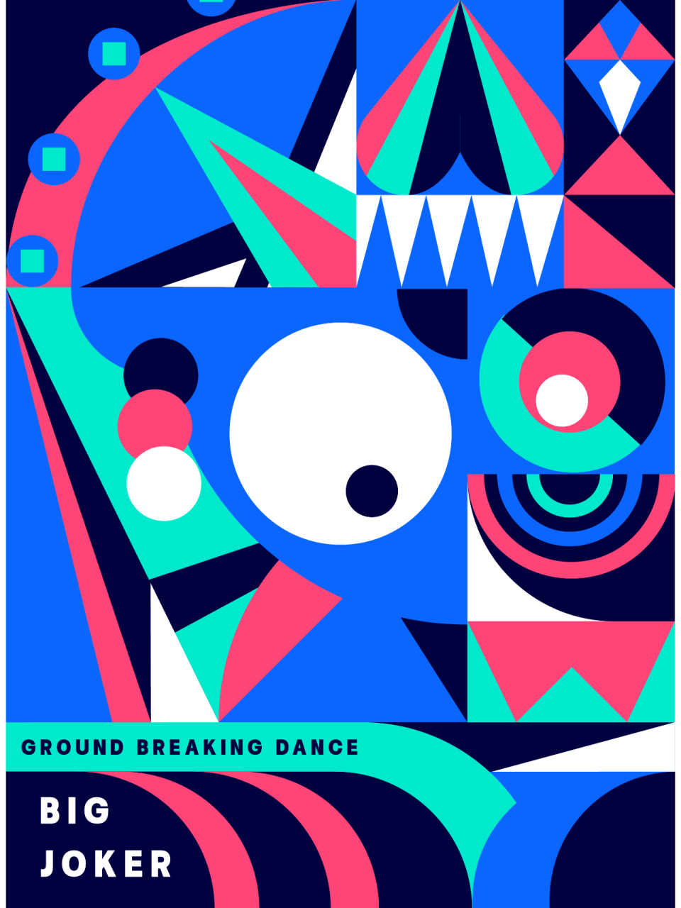 关于傩舞的图形组合海报设计